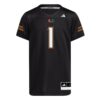 1 Miami Hurricanes Youth Replica Jersey - Black, Limited Replica Fan Edition