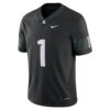 1 Michigan State Spartans Nike Alternate Football Game Jersey - Black, Limited Replica Fan Edition