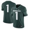 1 Michigan State Spartans Nike Game Jersey - Green, Limited Replica Fan Edition