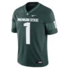 1 Michigan State Spartans Nike Game Jersey - Green, Limited Replica Fan Edition
