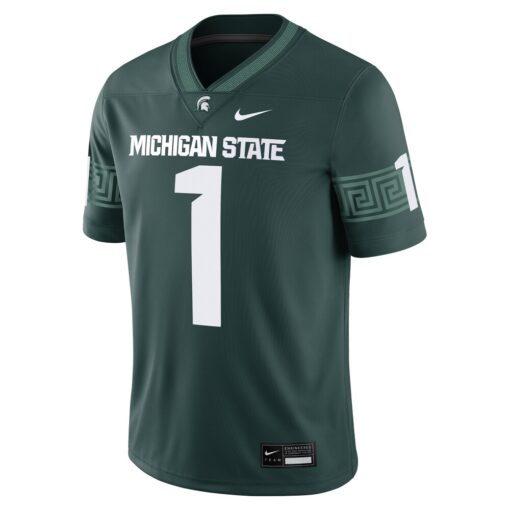 1 Michigan State Spartans Game Jersey – Green, Limited Replica Fan Edition