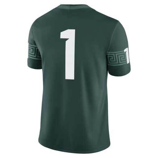 1 Michigan State Spartans Game Jersey – Green, Limited Replica Fan Edition
