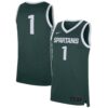 1 Michigan State Spartans Nike Replica Jersey - Green, Limited Replica Fan Edition