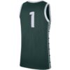 1 Michigan State Spartans Nike Replica Jersey - Green, Limited Replica Fan Edition