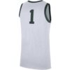 1 Michigan State Spartans Nike Replica Jersey - White, Limited Replica Fan Edition