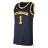 1 Michigan Wolverines Jordan Brand Limited Authentic Jersey - Navy, Limited Replica Fan Edition