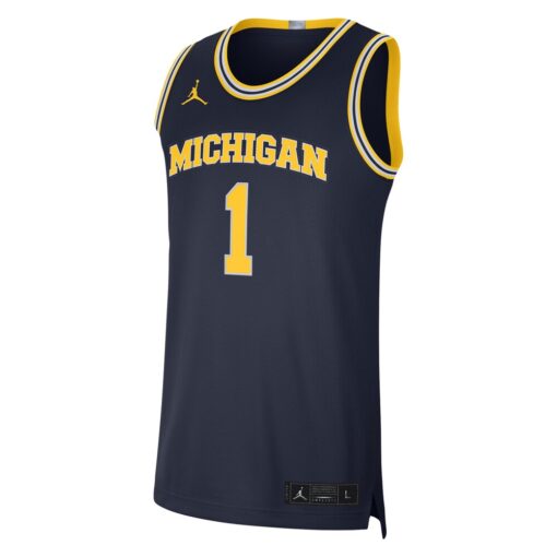 1 Michigan Wolverines Jordan Brand Limited Authentic Jersey – Navy, Limited Replica Fan Edition