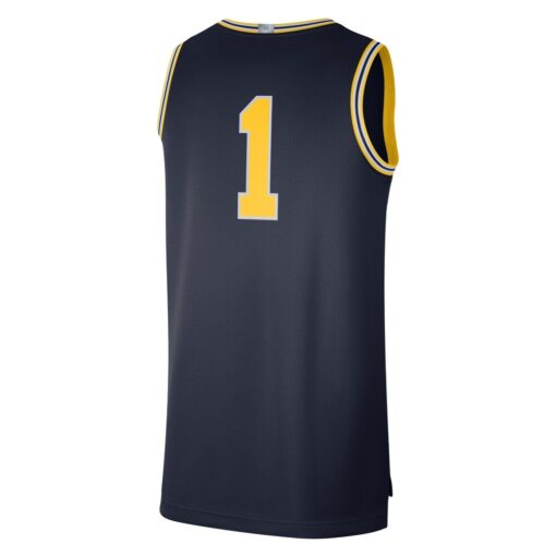 1 Michigan Wolverines Jordan Brand Limited Authentic Jersey – Navy, Limited Replica Fan Edition