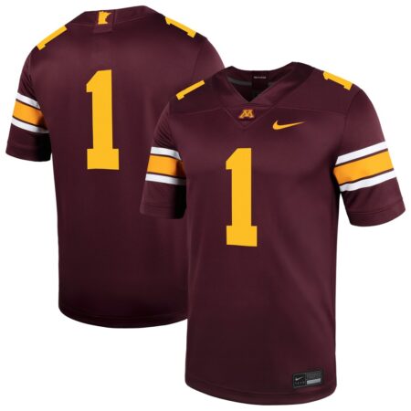 1 Minnesota Golden Gophers Nike Untouchable Football Jersey – Maroon, Limited Replica Fan Edition