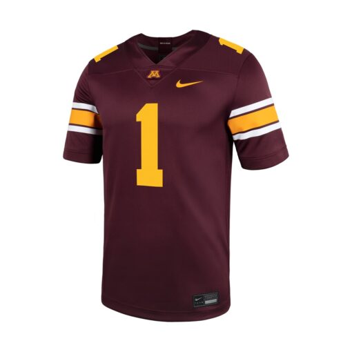 1 Minnesota Golden Gophers Untouchable Football Jersey – Maroon, Limited Replica Fan Edition