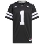1 Nebraska Huskers Alternate Premier Jersey - Black, Limited Replica Fan Edition