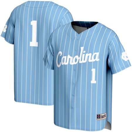 1 North Carolina Tar Heels GameDay Greats Lightweight Baseball Jersey – Carolina Blue, Limited Replica Fan Edition