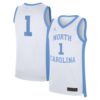1 North Carolina Tar Heels Jordan Brand Alternate Replica Jersey - White, Limited Replica Fan Edition
