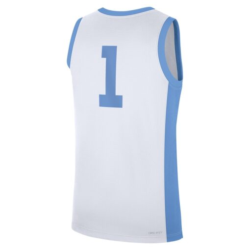 1 North Carolina Tar Heels Jordan Brand Alternate Replica Jersey – White, Limited Replica Fan Edition