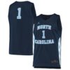1 North Carolina Tar Heels Jordan Brand Unisex Replica Basketball Jersey - Navy, Limited Replica Fan Edition