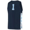 1 North Carolina Tar Heels Jordan Brand Unisex Replica Basketball Jersey - Navy, Limited Replica Fan Edition