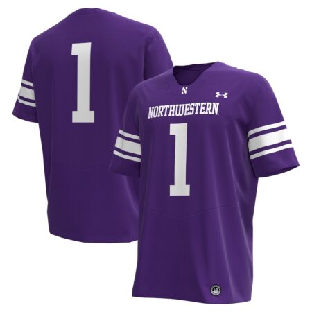1 Northwestern Wildcats Under Armour Replica Football Jersey – Purple, Limited Replica Fan Edition