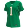 1 Notre Dame Fighting Irish Under Armour Womens Replica Football Jersey - Kelly Green, Limited Replica Fan Edition