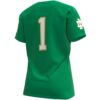 1 Notre Dame Fighting Irish Under Armour Womens Replica Football Jersey - Kelly Green, Limited Replica Fan Edition