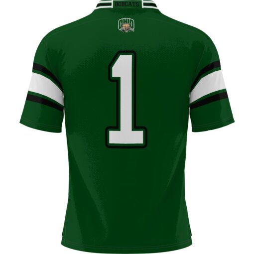 1 Ohio Bobcats GameDay Greats Football Jersey – Green, Limited Replica Fan Edition