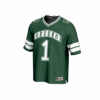 1 Ohio Bobcats GameDay Greats Lightweight Collegiate Football Fashion Jersey - Green, Limited Replica Fan Edition