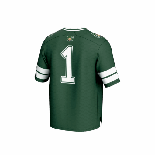 1 Ohio Bobcats GameDay Greats Lightweight Collegiate Football Fashion Jersey – Green, Limited Replica Fan Edition