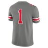 1 Ohio State Buckeyes Nike Alternate Game Jersey - Steel, Limited Replica Fan Edition
