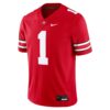 1 Ohio State Buckeyes Nike Game Jersey - Scarlet, Limited Replica Fan Edition