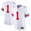 1 Ohio State Buckeyes Nike Game Jersey - White, Limited Replica Fan Edition