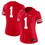 1 Ohio State Buckeyes Womens Game Jersey - Scarlet, Limited Replica Fan Edition