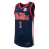 1 Ole Miss Rebels Nike Replica Basketball Jersey - Navy, Limited Replica Fan Edition