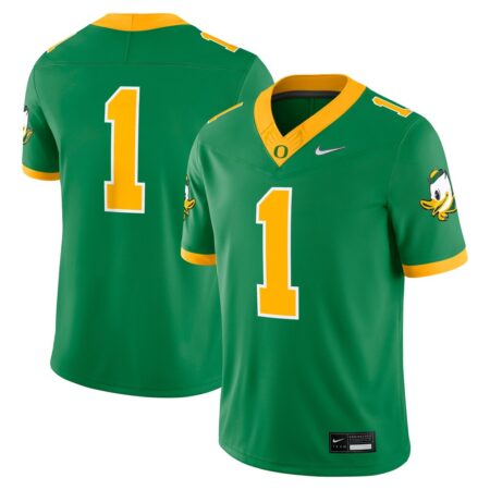 1 Oregon Ducks Nike Alternate Game Jersey – Green, Limited Replica Fan Edition
