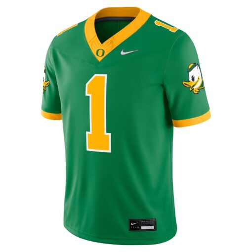 1 Oregon Ducks Alternate Game Jersey – Green, Limited Replica Fan Edition