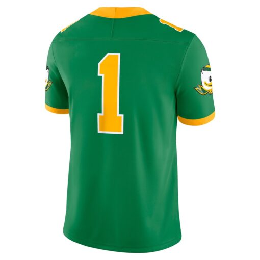 1 Oregon Ducks Alternate Game Jersey – Green, Limited Replica Fan Edition
