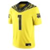 1 Oregon Ducks Nike Alternate Game Jersey - Yellow, Limited Replica Fan Edition