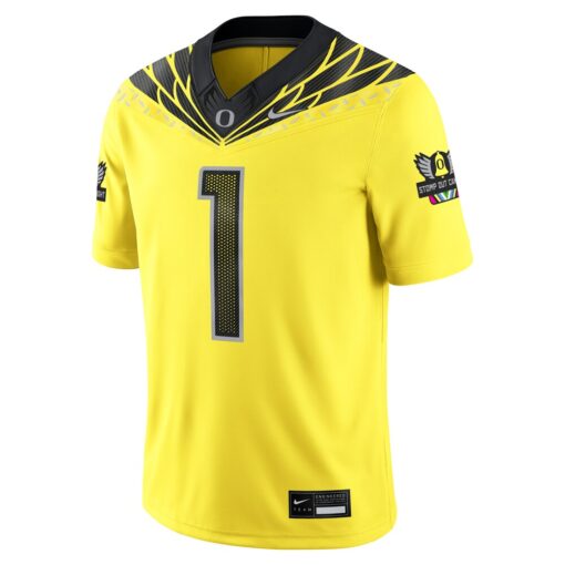 1 Oregon Ducks Alternate Game Jersey – Yellow, Limited Replica Fan Edition