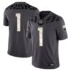 1 Oregon Ducks Nike Shoe Duck Game Jersey - Anthracite, Limited Replica Fan Edition