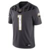 1 Oregon Ducks Nike Shoe Duck Game Jersey - Anthracite, Limited Replica Fan Edition