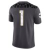 1 Oregon Ducks Nike Shoe Duck Game Jersey - Anthracite, Limited Replica Fan Edition