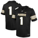 1 Purdue Boilermakers Nike Untouchable Replica Game Jersey - Black, Limited Replica Fan Edition