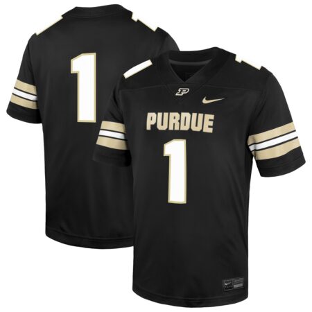 1 Purdue Boilermakers Nike Untouchable Replica Game Jersey – Black, Limited Replica Fan Edition