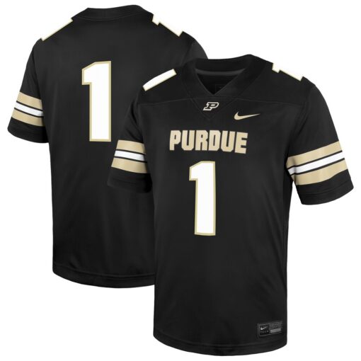 1 Purdue Boilermakers Nike Untouchable Replica Game Jersey – Black, Limited Replica Fan Edition
