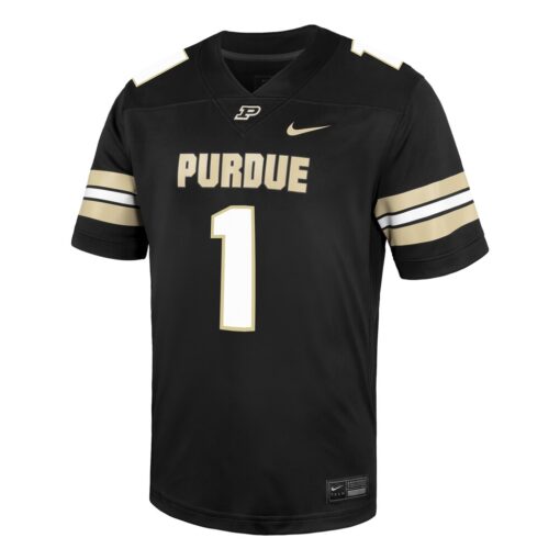1 Purdue Boilermakers Nike Untouchable Replica Game Jersey – Black, Limited Replica Fan Edition