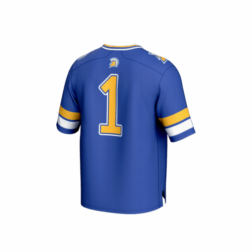 1 San Jose State Spartans GameDay Greats Lightweight Collegiate Football Fashion Jersey – Royal, Limited Replica Fan Edition