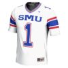 1 SMU Mustangs GameDay Greats Endzone Football Jersey - White, Limited Replica Fan Edition