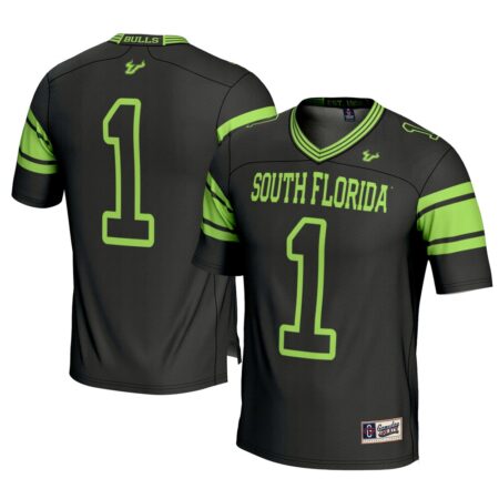1 South Florida Bulls GameDay Greats Football Jersey – Black, Limited Replica Fan Edition