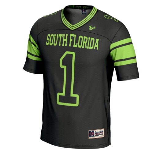 1 South Florida Bulls GameDay Greats Football Jersey – Black, Limited Replica Fan Edition