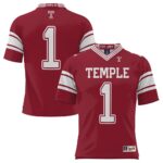 1 Temple Owls GameDay Greats Endzone Football Jersey - Cherry, Limited Replica Fan Edition