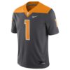 1 Tennessee Volunteers Nike Alternate Game Jersey - Anthracite, Limited Replica Fan Edition