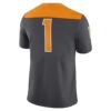 1 Tennessee Volunteers Nike Alternate Game Jersey - Anthracite, Limited Replica Fan Edition
